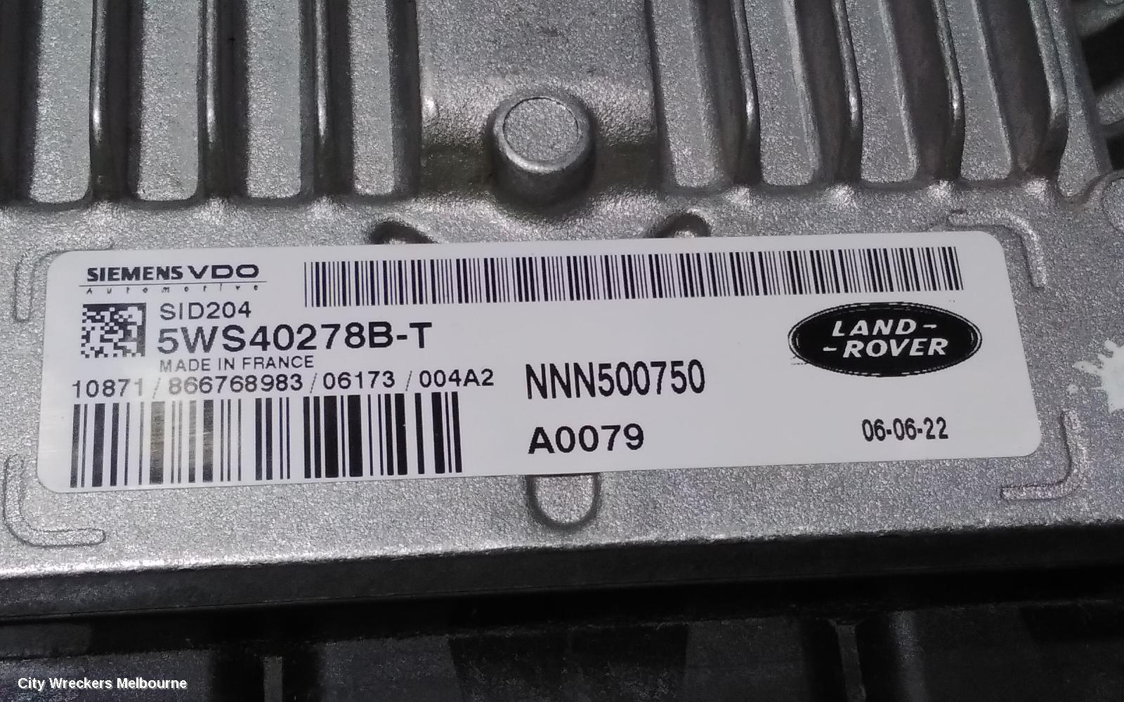 LAND ROVER RANGEROVER SPORT ECU, ENGINE ECU, 2.7, DIESEL, TURBO, ECU ONLY, L320, 08/2005 - 09/2009 - Image 2