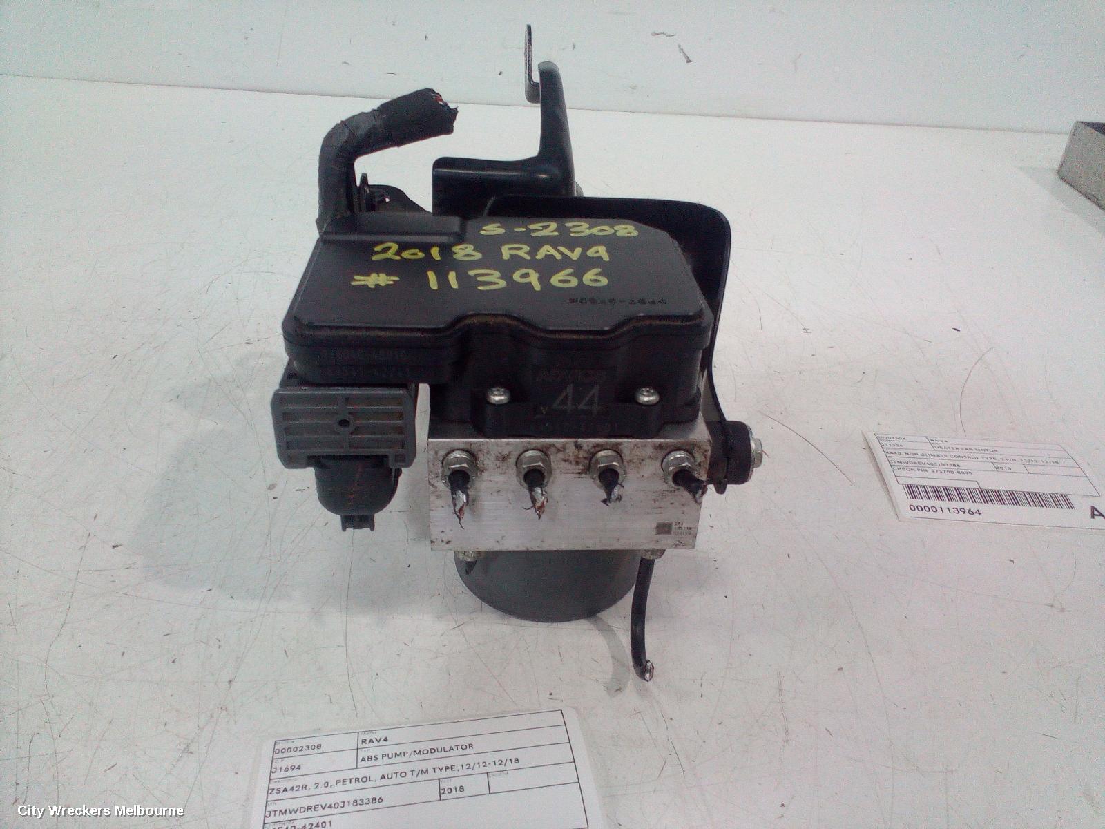 TOYOTA RAV4 ABS PUMP/MODULATOR, ZSA42R, 2.0, PETROL, AUTO T/M TYPE,12/2012 - 12/2018 - Image 2
