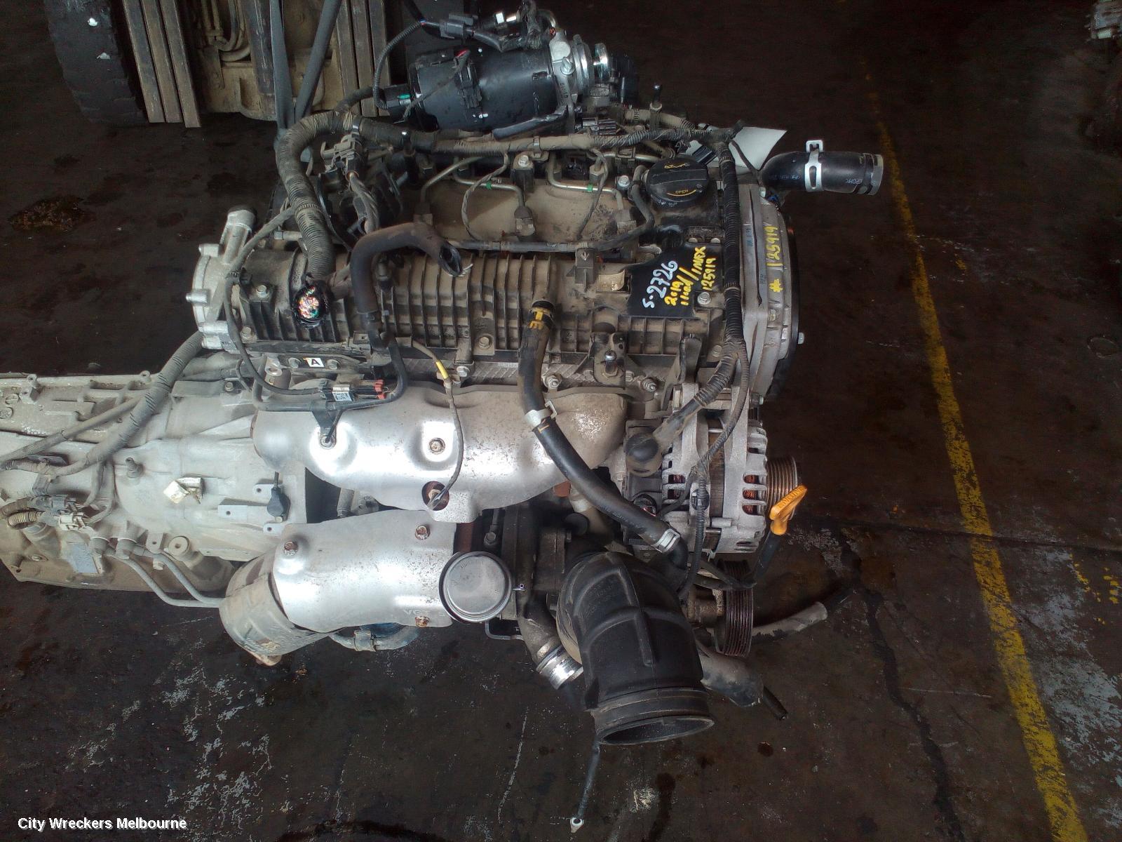 HYUNDAI ILOAD/IMAX ENGINE, DIESEL, 2.5, D4CB, TURBO, PLASTIC INLET, TQ, 11/2012 - 03/2021 - Image 2