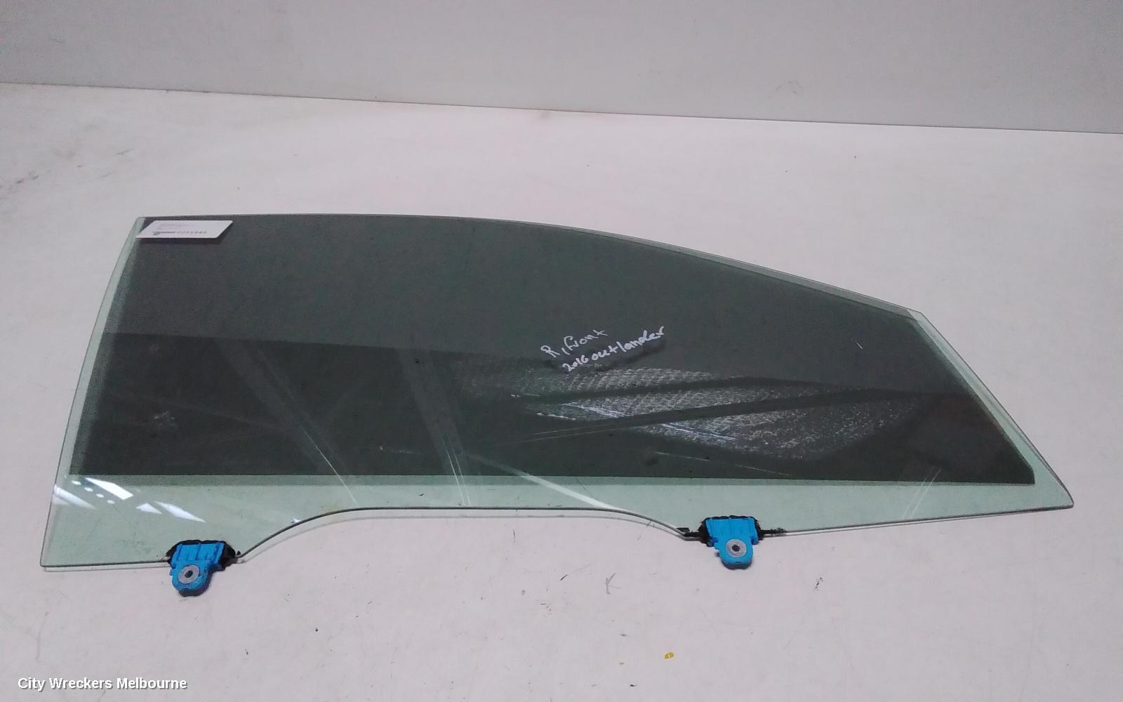 MITSUBISHI OUTLANDER RIGHT FRONT DOOR WINDOW, ZJ-ZL, 10/2012 - 07/2021 - Image 1