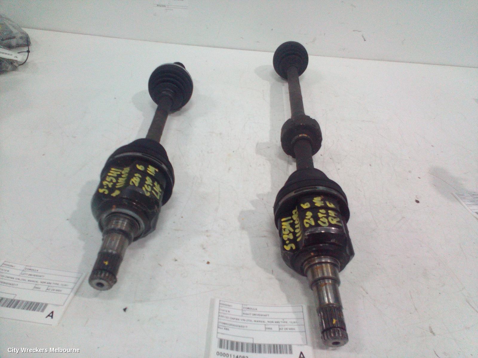 TOYOTA COROLLA RIGHT DRIVESHAFT, ZZE122 (JAPAN-VIN JTD), MANUAL, NON ABS TYPE, 12/2001 - 06/2007 - Image 3