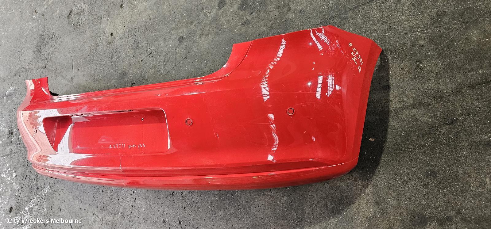 VOLKSWAGEN POLO REAR BUMPER, 6R, COMFORTLINE/TRENDLINE, W/ PARK SENSOR TYPE, 05/2010 - 05/2014 - Image 3