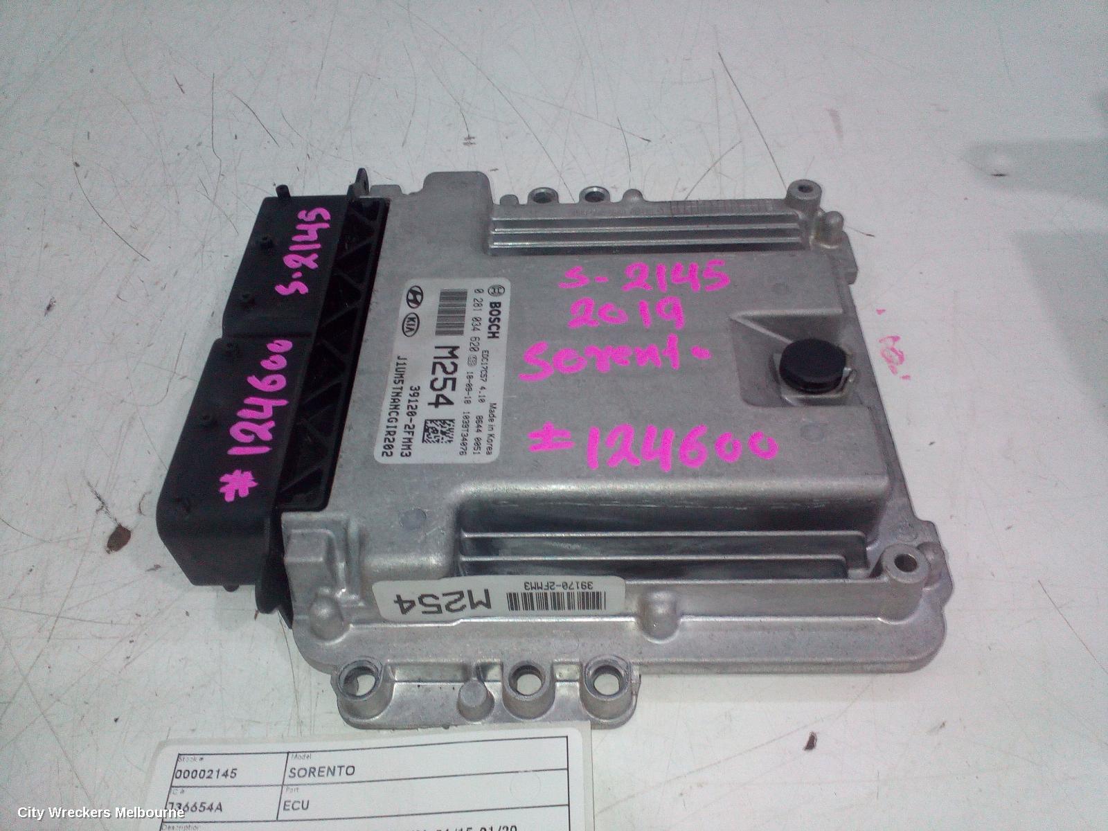 KIA SORENTO ECU, ENGINE ECU, 2.2, DIESEL, ECU ONLY, UM, 06/2015 - 01/2020 - Image 1