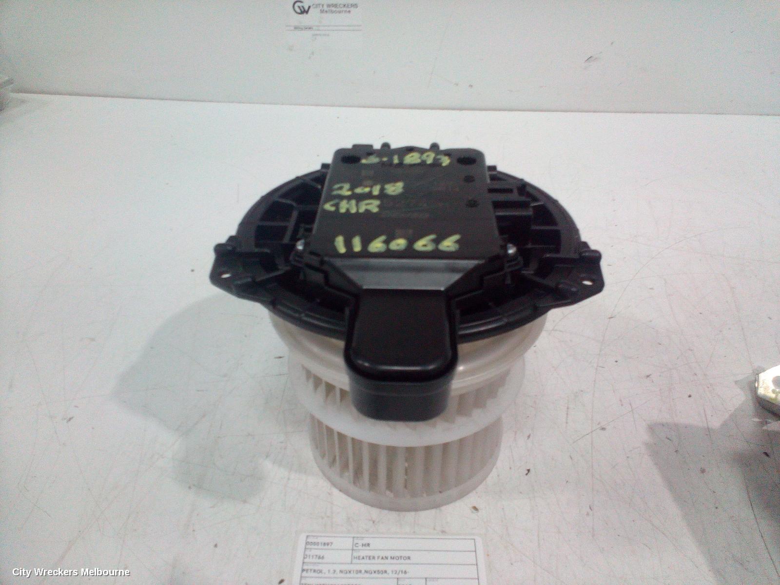 TOYOTA C-HR HEATER FAN MOTOR, PETROL, 1.2, NGX10R,NGX50R, 12/2016 ONWARDS - Image 1