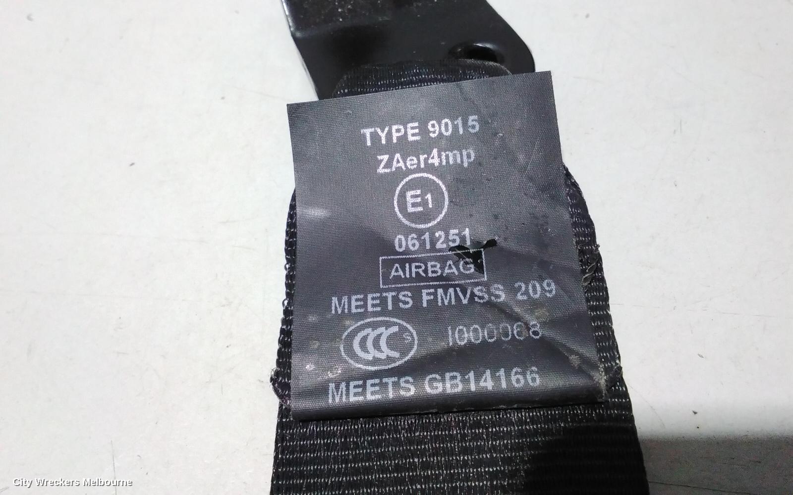 LAND ROVER RANGEROVER EVOQUE SEATBELT/STALK, LH FRONT, SEAT BELT ONLY, 5DR WAGON, POWER SEAT TYPE, L538, 11/2011 - 01/2019 - Image 2