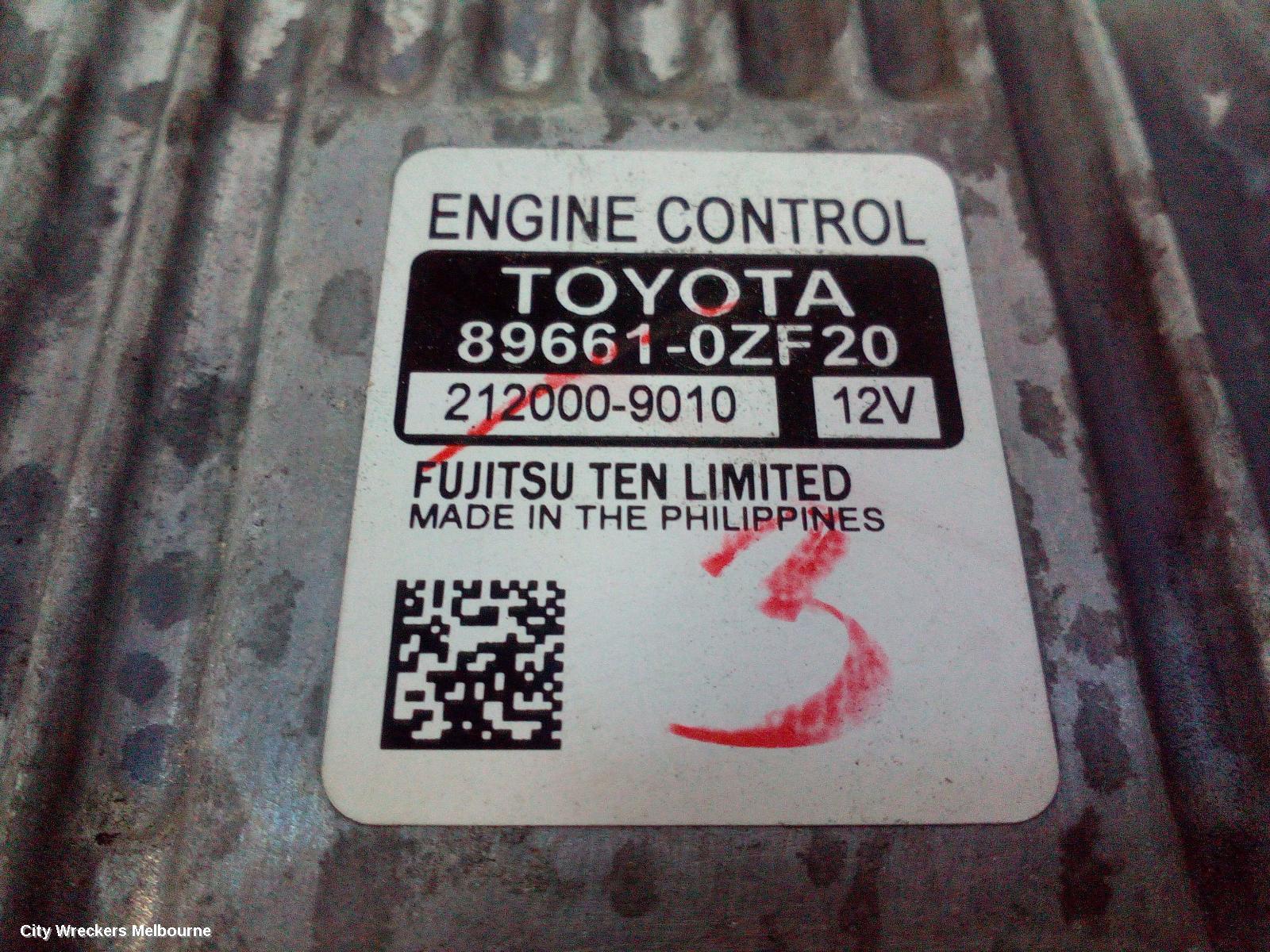TOYOTA COROLLA ECU, ENGINE ECU, AUTO T/M, ECU ONLY, ZRE172R, 12/2013 - 06/2019 - Image 3