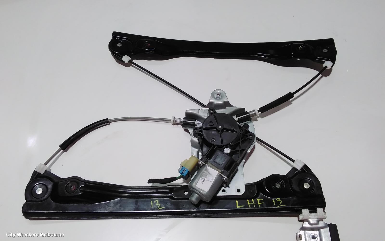 HOLDEN CRUZE LEFT FRONT WINDOW REG/MOTOR, JG, 2 WIRE TYPE, 03/2009 - 02/2011 - Image 1