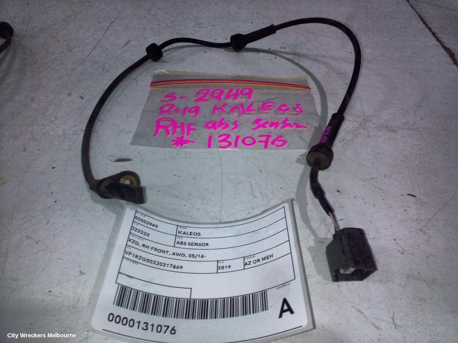 RENAULT KALEOS ABS SENSOR, XZG, RH FRONT, AWD, 05/2016 ONWARDS - Image 2