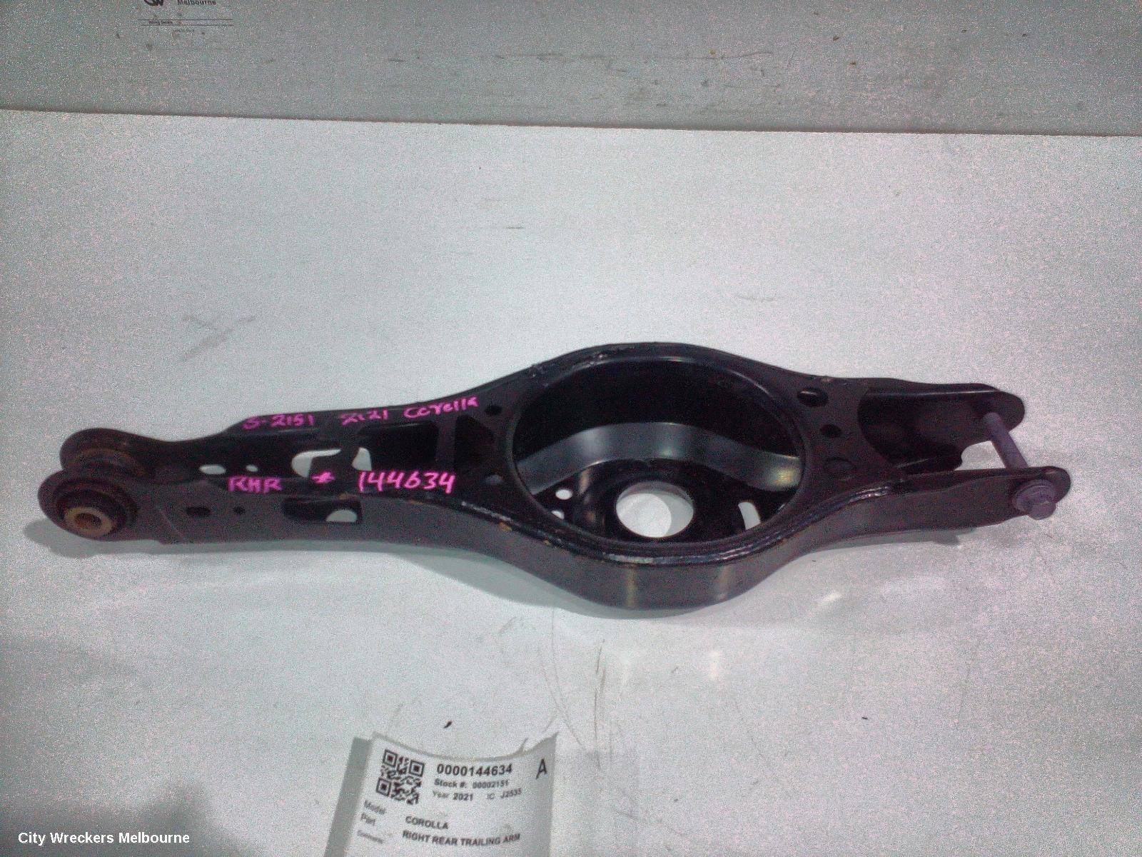 TOYOTA COROLLA RIGHT REAR TRAILING ARM, LOWER CONTROL ARM-REAR, E210, 07/2018 ONWARDS - Image 1