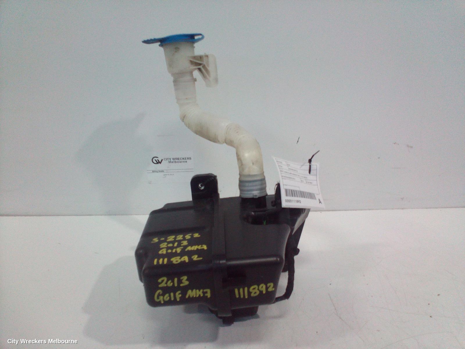 VOLKSWAGEN GOLF WASHER BOTTLE, GEN 7, NON H/LAMP WASHER TYPE, 12/2012 - 08/2020 - Image 2