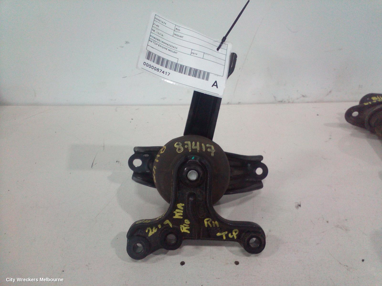 KIA RIO MOUNT, YB, 12/2016 - 06/2023 - Image 1
