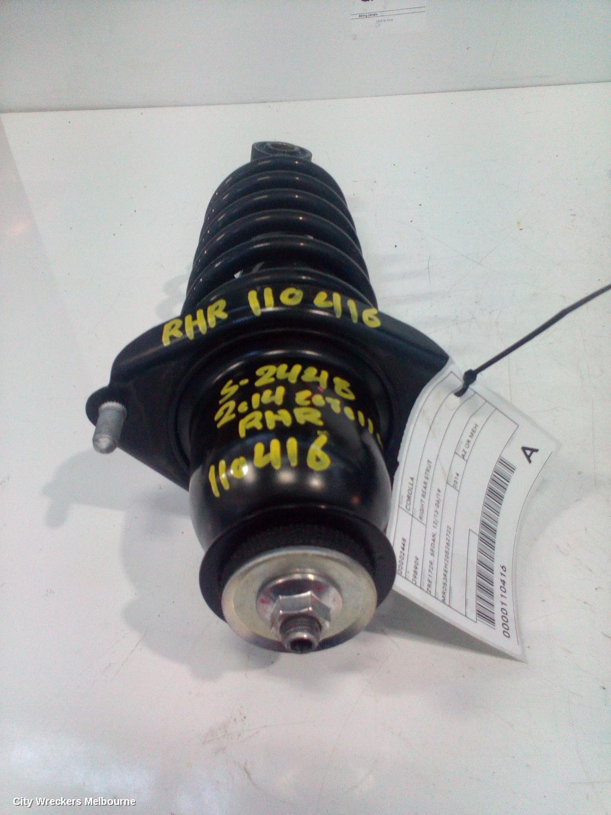TOYOTA COROLLA RIGHT REAR STRUT, ZRE172R, SEDAN, 12/2013 - 06/2019 - Image 1