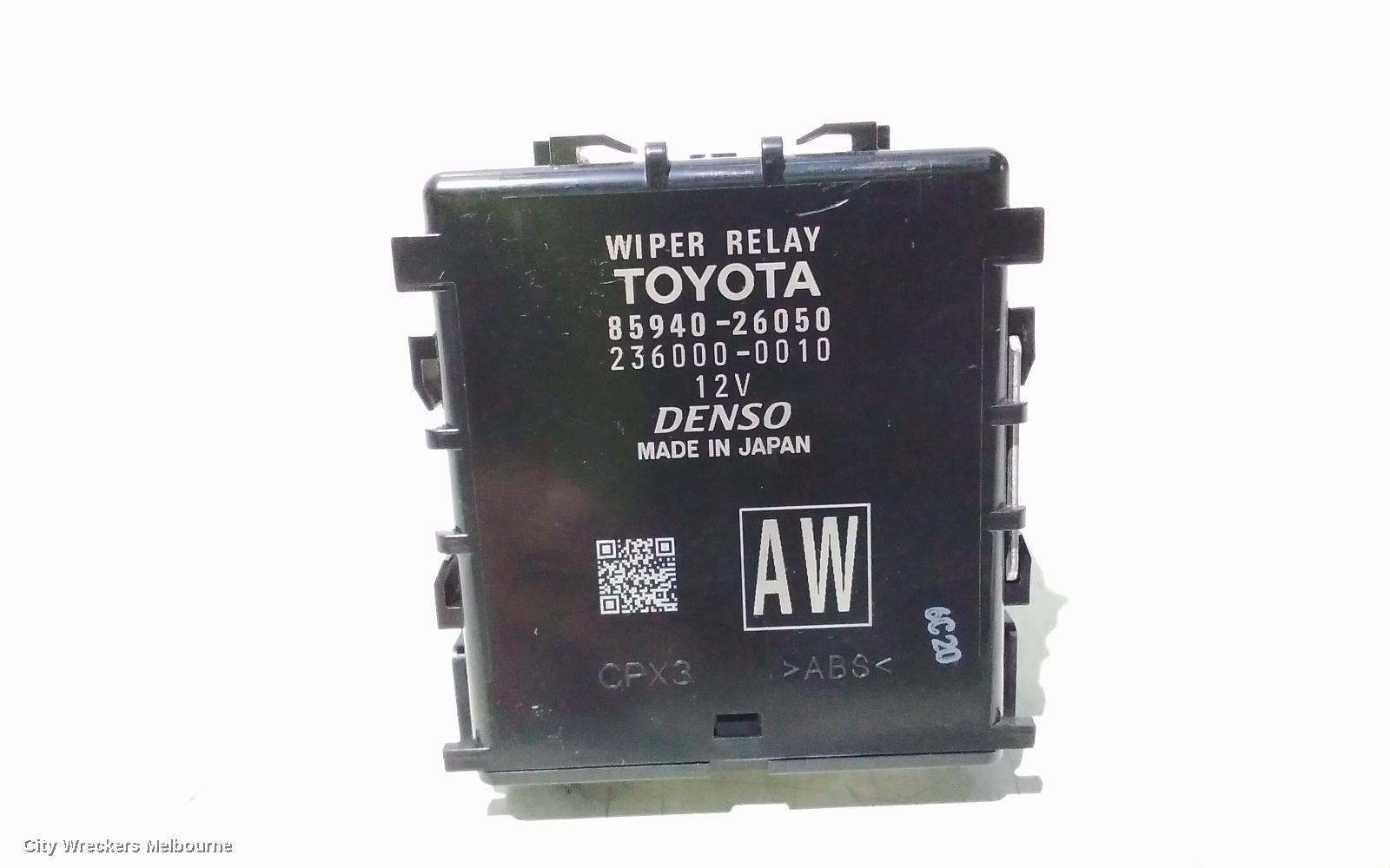 TOYOTA HIACE, 300 SERIES, 02/2019 ONWARDS, WIPER RELAY 85940-26050: 107441 - Image 2