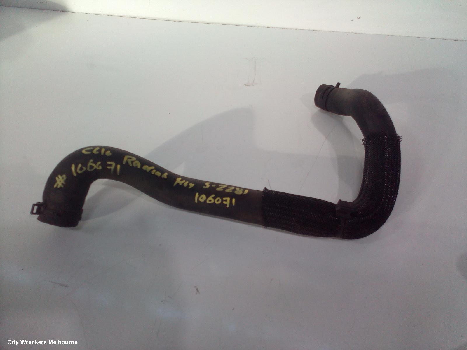 RENAULT CLIO WATER PIPES/OUTLETS, X98, 09/2013 - 10/2019 - Image 1