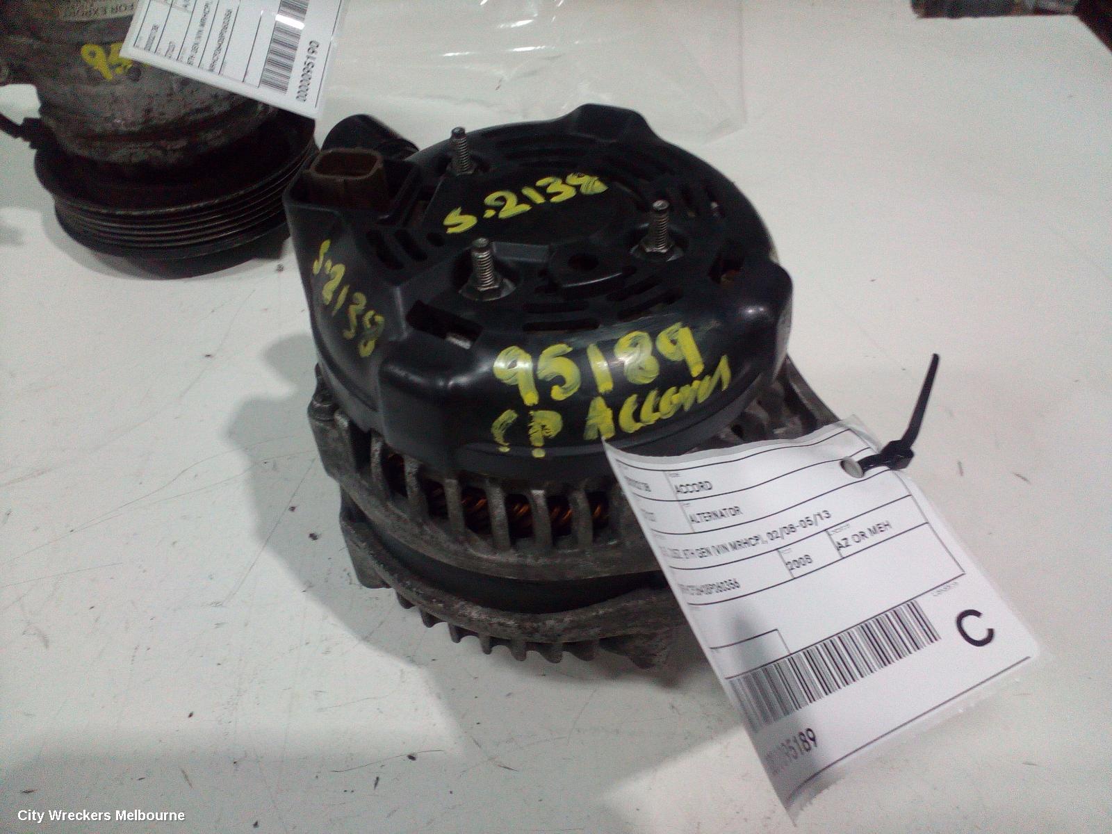 HONDA ACCORD ALTERNATOR, 3.5, J35Z, 8TH GEN (VIN MRHCP), 02/2008 - 05/2013 - Image 3