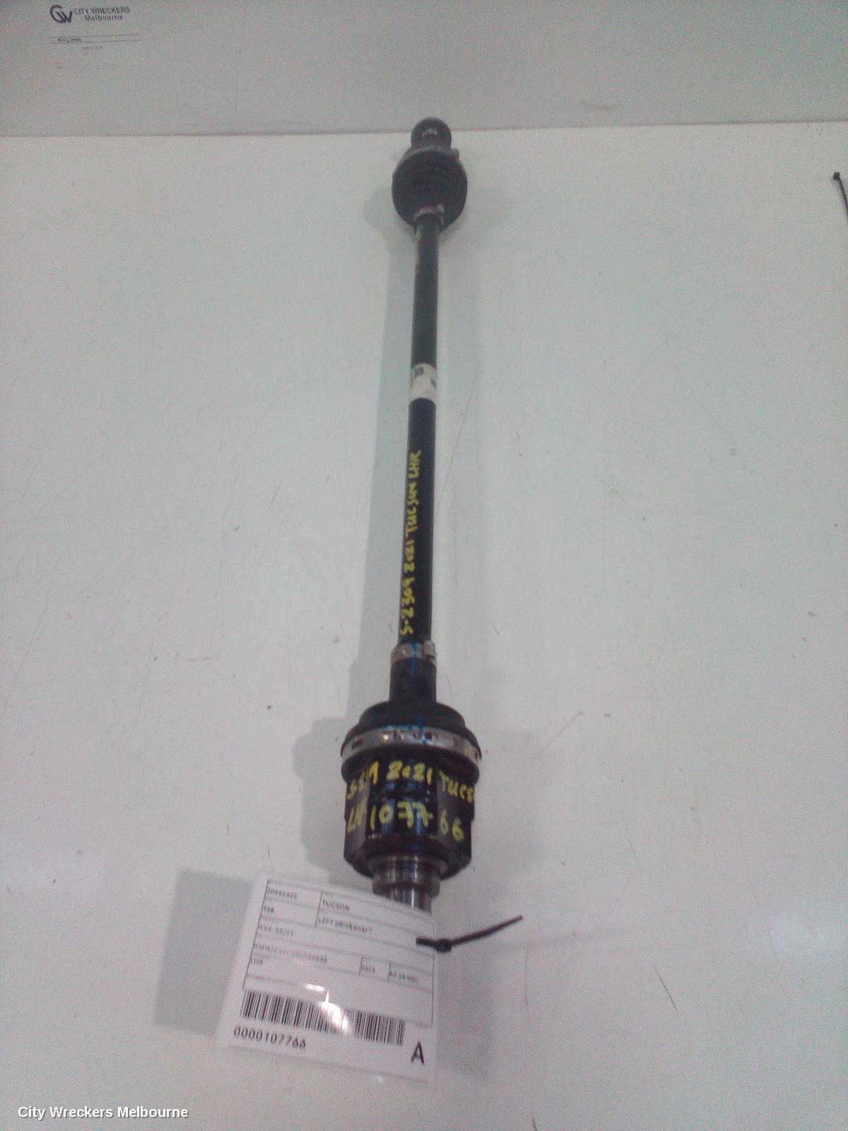 HYUNDAI TUCSON LEFT DRIVESHAFT, NX4, REAR, 02/2021 ONWARDS - Image 2