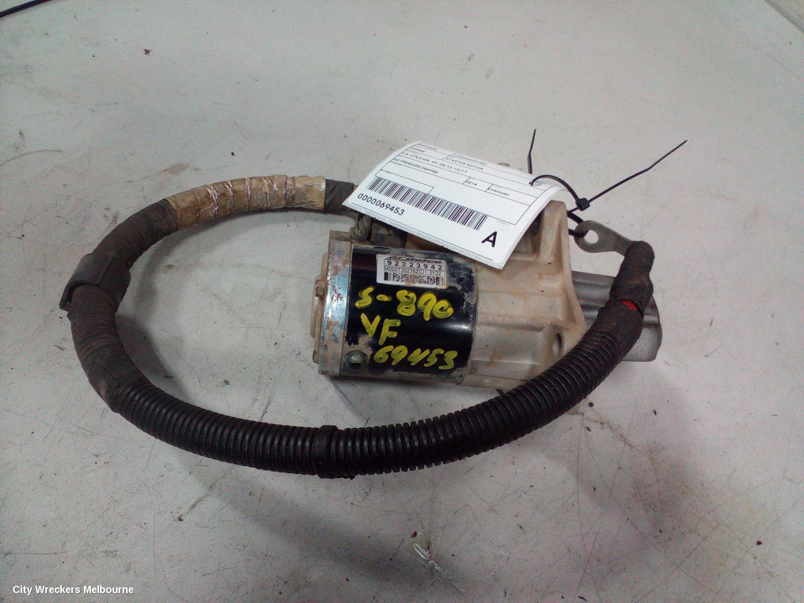 HOLDEN COMMODORE STARTER, 3.6, LFX/LWR, VF, 05/2013 - 12/2017 - Image 2