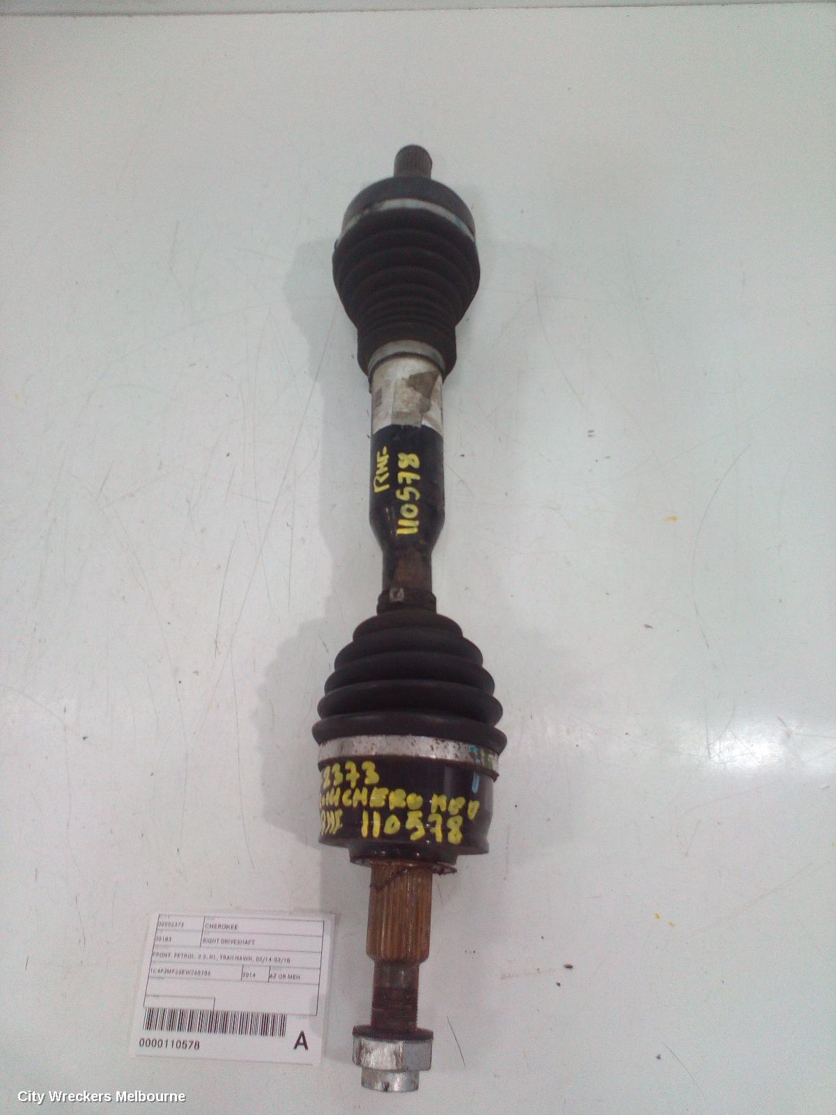 JEEP CHEROKEE RIGHT DRIVESHAFT, FRONT, PETROL, 3.2, KL, TRAILHAWK, 02/2014 - 03/2018 - Image 2