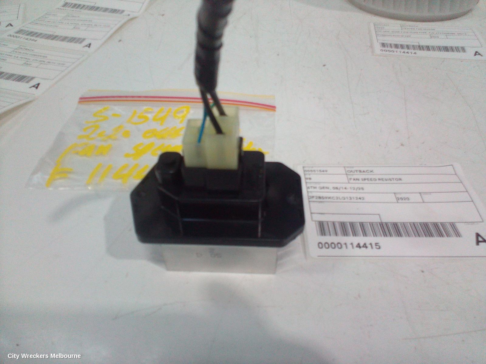 SUBARU OUTBACK FAN SPEED RESISTOR, 6TH GEN, 08/2014 - 12/2020 - Image 3
