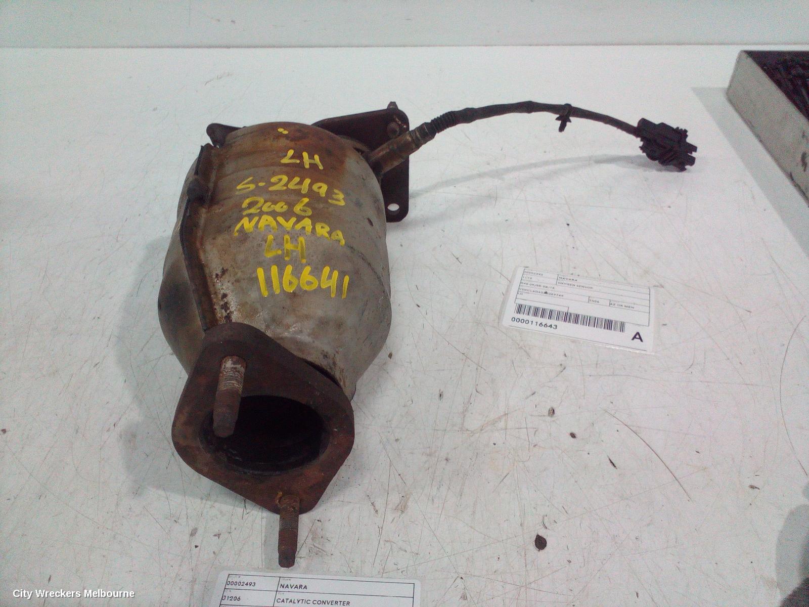 NISSAN NAVARA CATALYTIC CONVERTER, D40, LH PRIMARY BOLT ON CAT TYPE (TO MANIFOLD), 4.0, VQ40, PETROL, 09/2005 - 12/2011 - Image 3