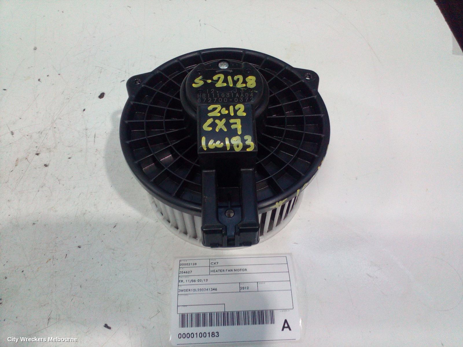 MAZDA CX7 HEATER FAN MOTOR, ER, 11/2006 - 02/2012 - Image 2