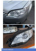 SUBARU OUTBACK LEFT HEADLAMP, 4TH GEN, HALOGEN TYPE, CHROME INSERT, LENS# 100-20955, 09/2006 - 08/2009 - Image 1