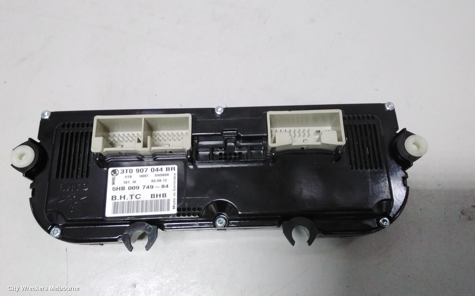 SKODA OCTAVIA HEATER/AC CONTROLS, DUAL ZONE CLIMATE CONTROL, 1Z, NON HEATED SEAT TYPE, 03/2009 - 10/2013 - Image 3