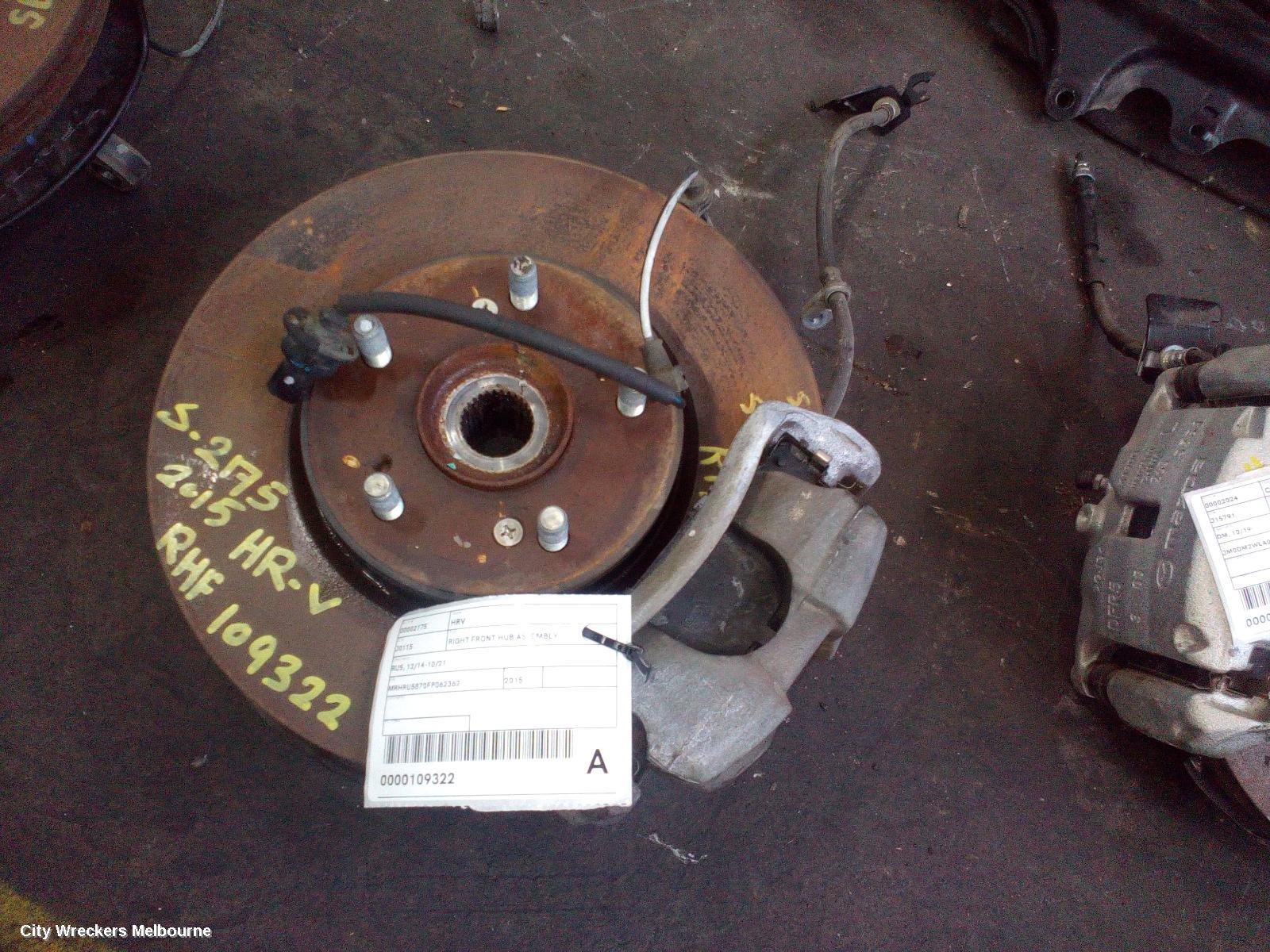 HONDA HRV RIGHT FRONT HUB ASSEMBLY, RU, 12/2014 - 10/2021 - Image 2