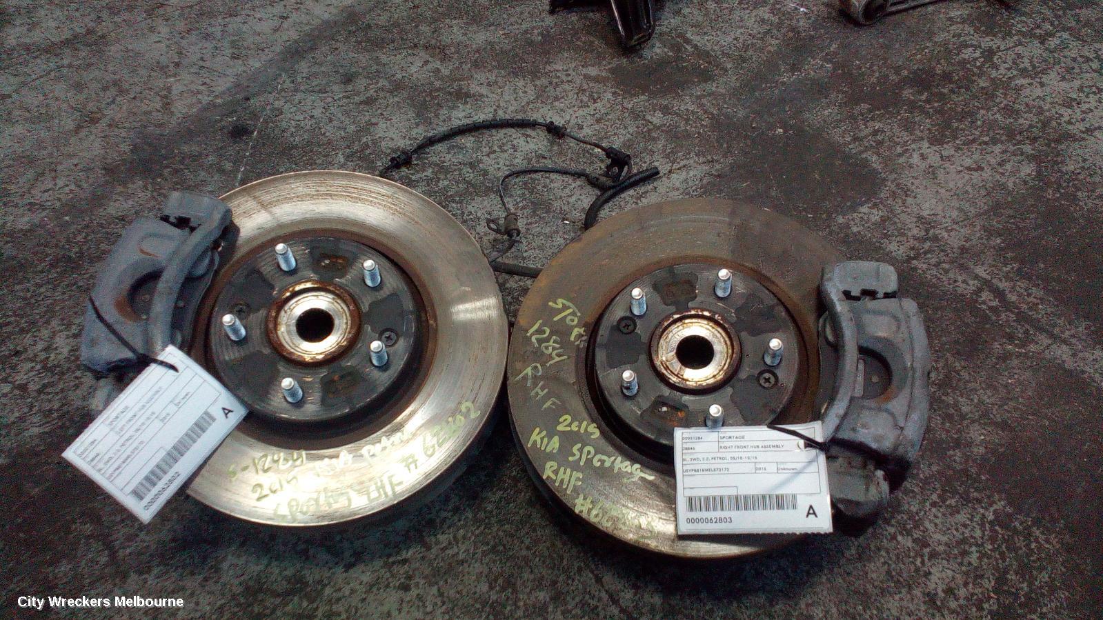 KIA SPORTAGE RIGHT FRONT HUB ASSEMBLY, SL, 2WD, PETROL, 05/2010 - 10/2015 - Image 2