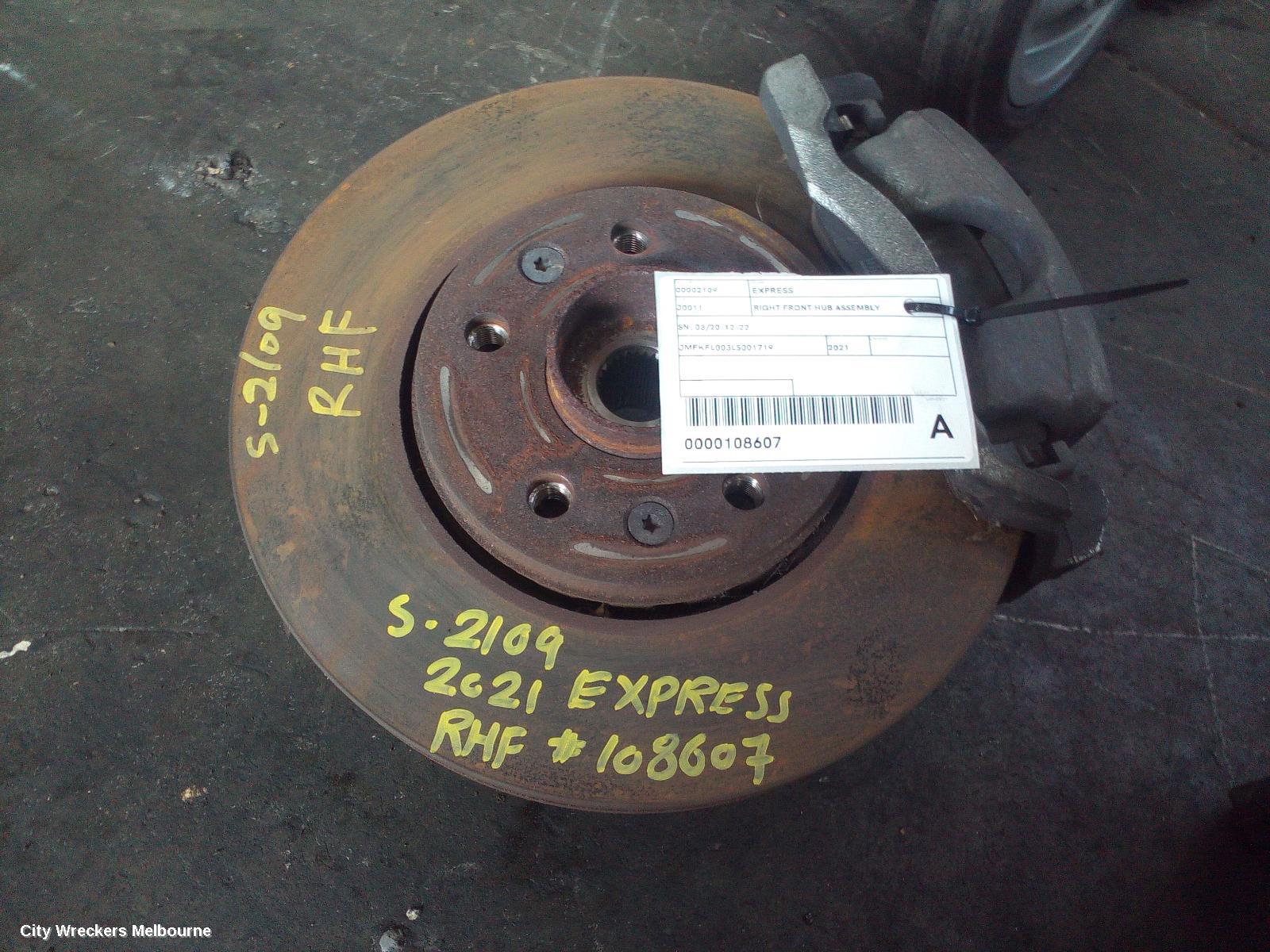 MITSUBISHI EXPRESS RIGHT FRONT HUB ASSEMBLY, SN, 03/2020 - 12/2022 - Image 2