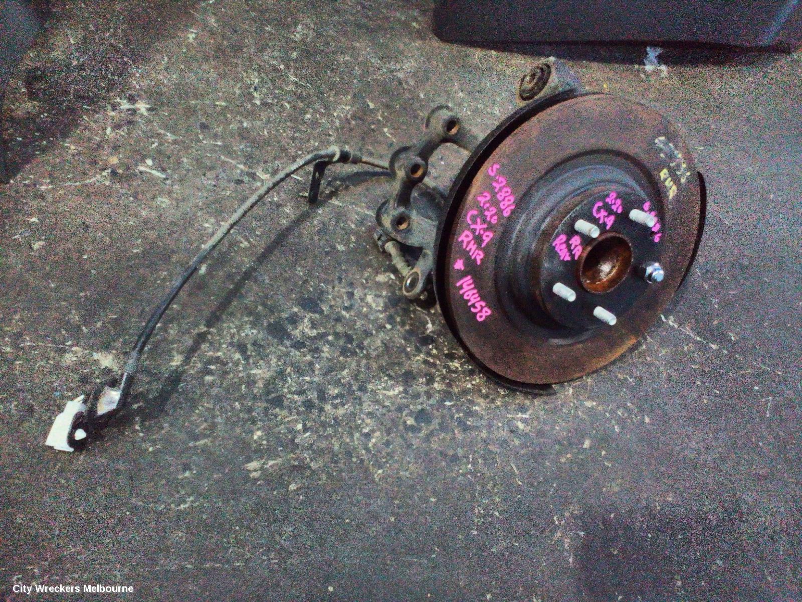 MAZDA CX9 RIGHT REAR HUB ASSEMBLY, TC, FWD, 2.5, PETROL, AUTO T/M, 07/2016 - 12/2024 - Image 2