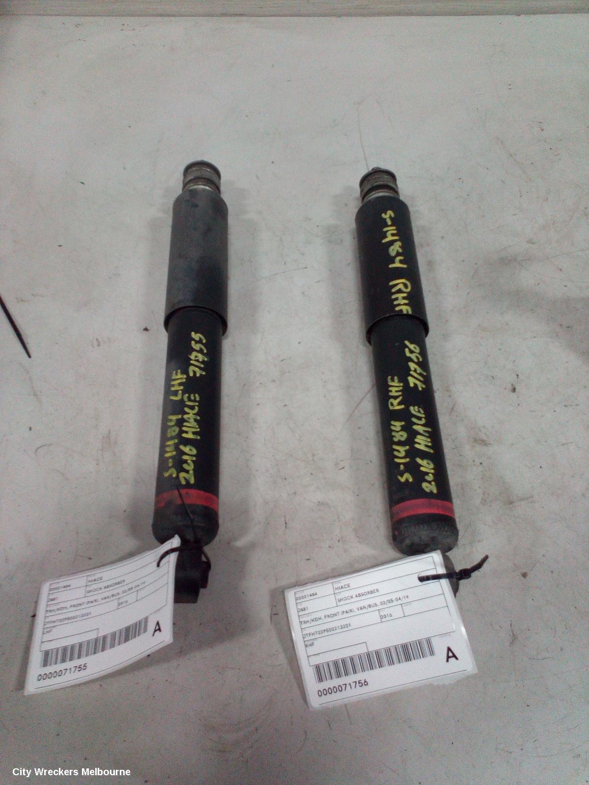 TOYOTA HIACE SHOCK ABSORBER, TRH/KDH, FRONT (PAIR), VAN/BUS, 03/2005 - 04/2019 - Image 2