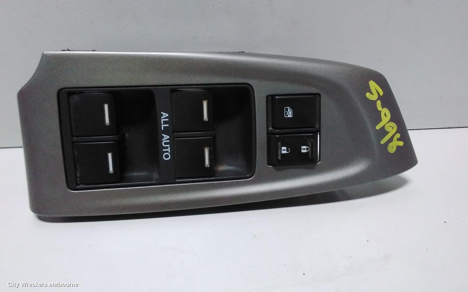 HONDA ACCORD PWR DR WIND SWITCH, RH FRONT (MASTER SWITCH), 8TH GEN, EURO (VIN JHMCU), BASE, 06/2008 - 12/2009 - Image 3