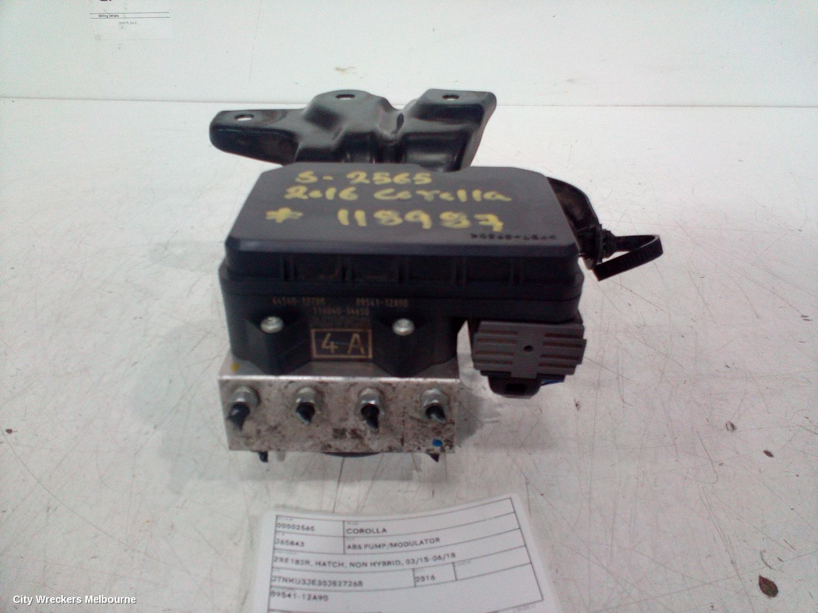 TOYOTA COROLLA ABS PUMP/MODULATOR, ZRE182R, HATCH, NON HYBRID, 03/2015 - 06/2018 - Image 2