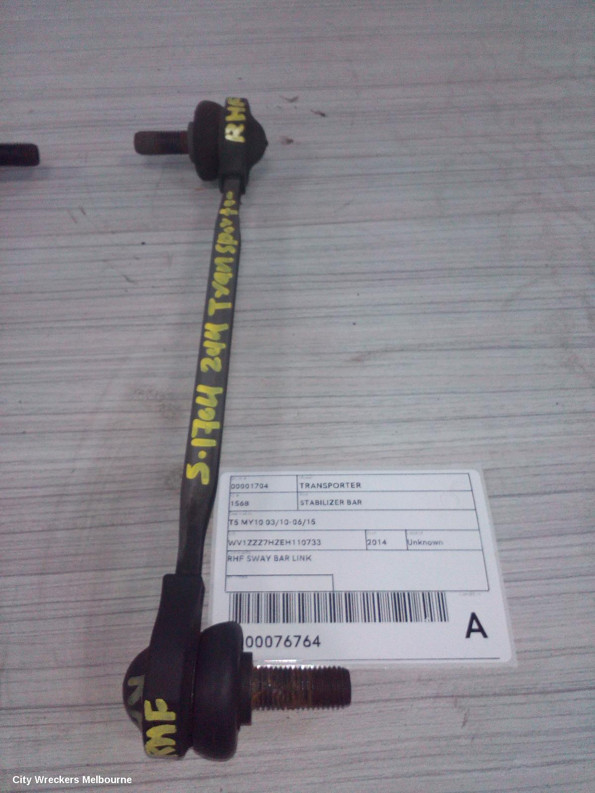 VOLKSWAGEN TRANSPORTER STABILISER BAR, T5 MY10 03/2010 - 06/2015 - Image 1