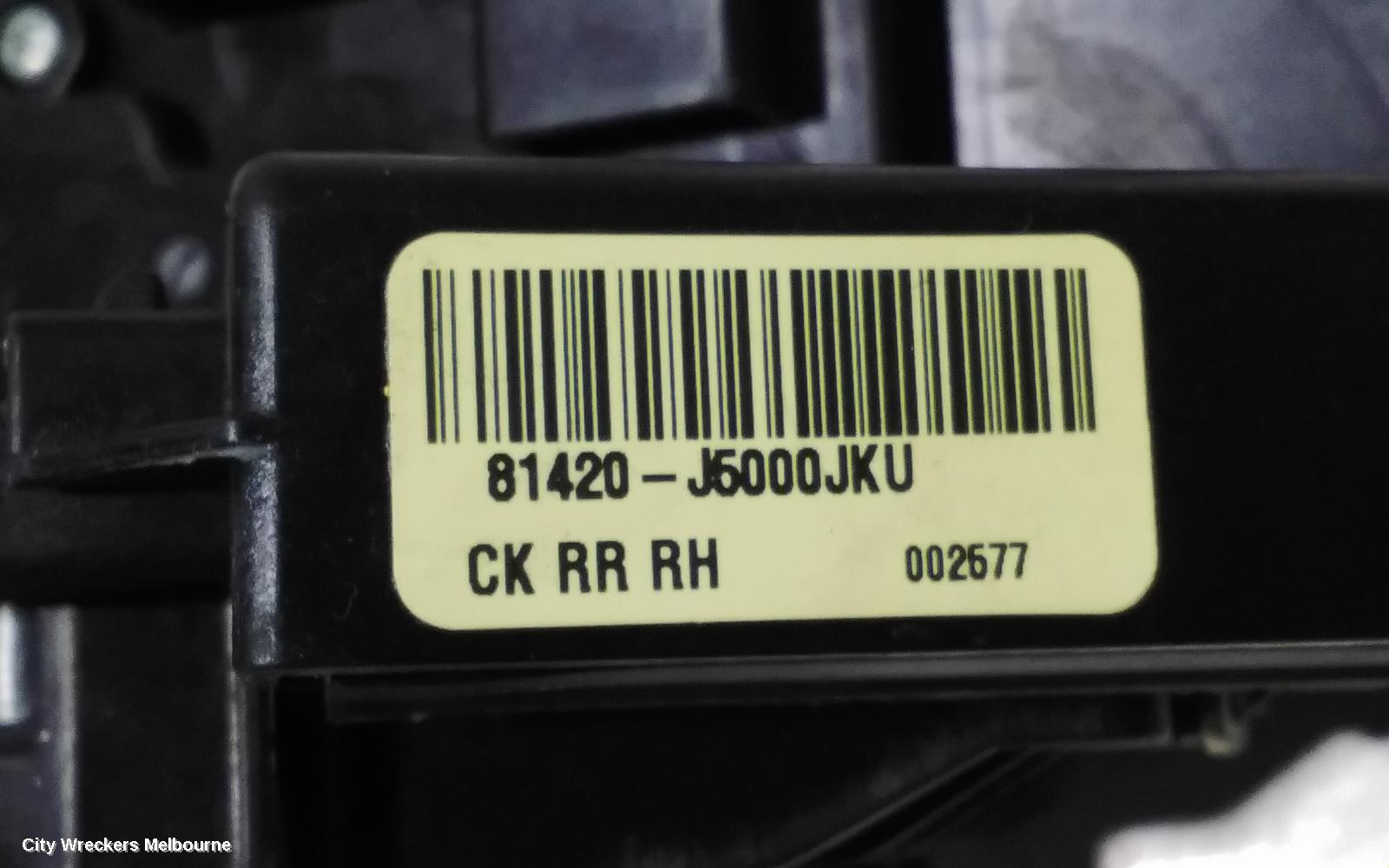 KIA STINGER DOOR/BOOT/GATE LOCK, RIGHT REAR DOOR LOCK, CK, 06/2017 ONWARDS - Image 3