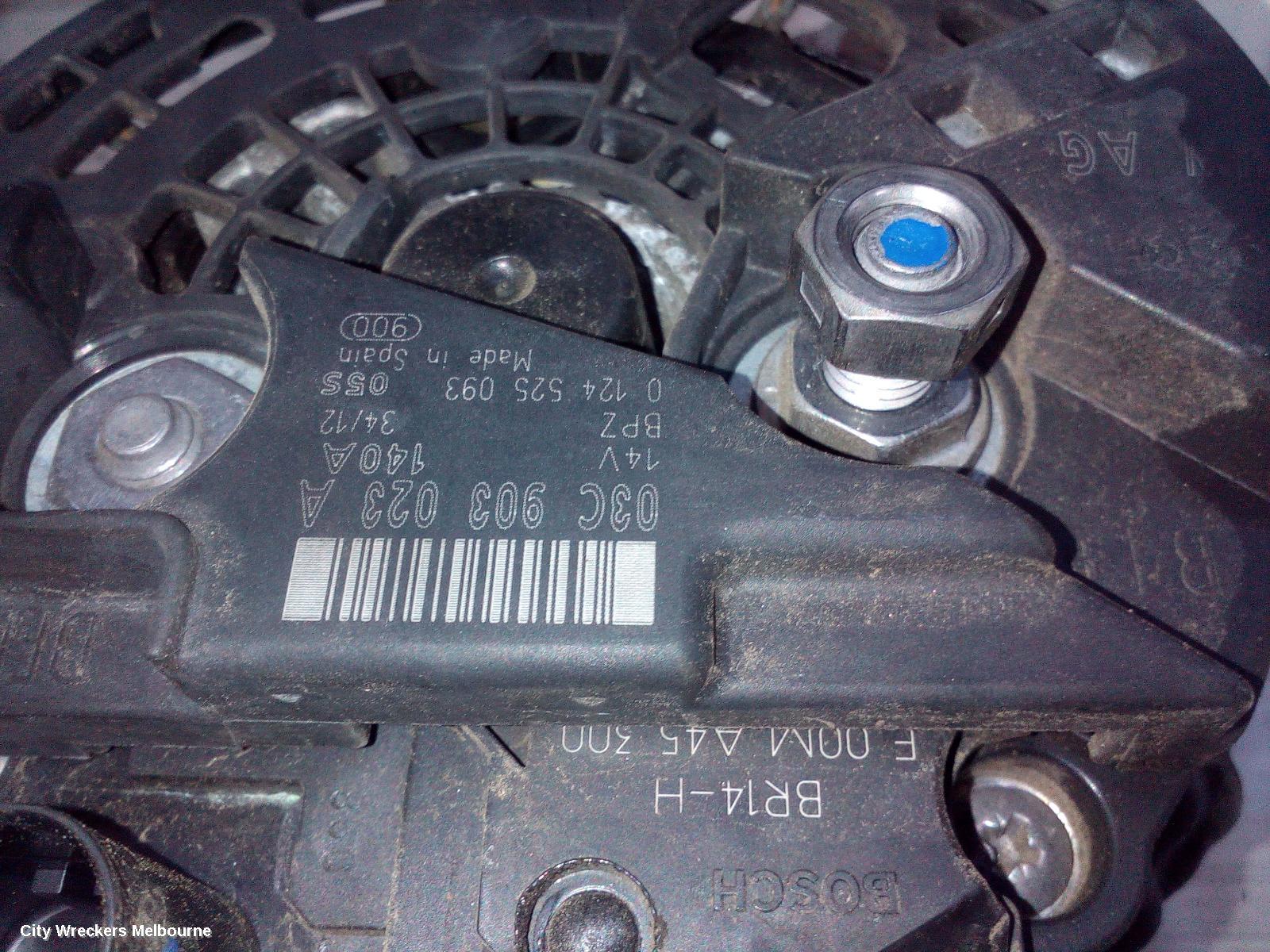 SKODA OCTAVIA ALTERNATOR, PETROL, 1.4, CAXA CODE, BOSCH, 1Z, 08/2010 - 10/2013 - Image 3