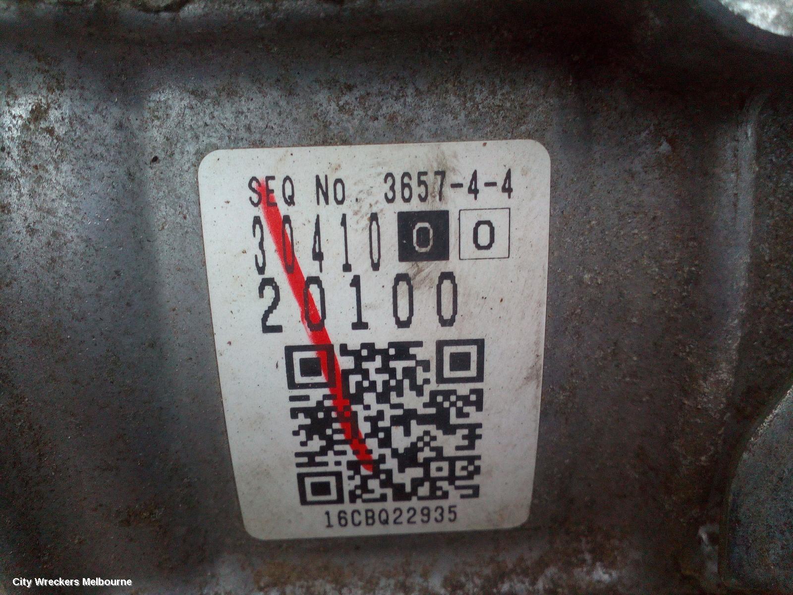 TOYOTA COROLLA TRANS/GEARBOX, AUTO, PETROL, 1.8, 2ZR-FE, K313 CODE, ZRE182R (VIN JTN), HATCH, 03/2015 - 06/2019 - Image 3