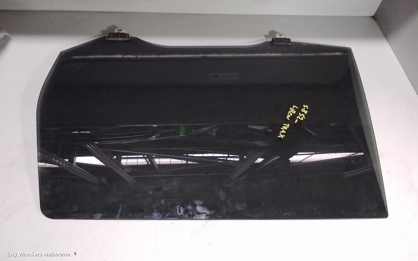 HOLDEN TRAX LEFT REAR DOOR WINDOW, TJ SERIES, 08/2013 ONWARDS - Image 1