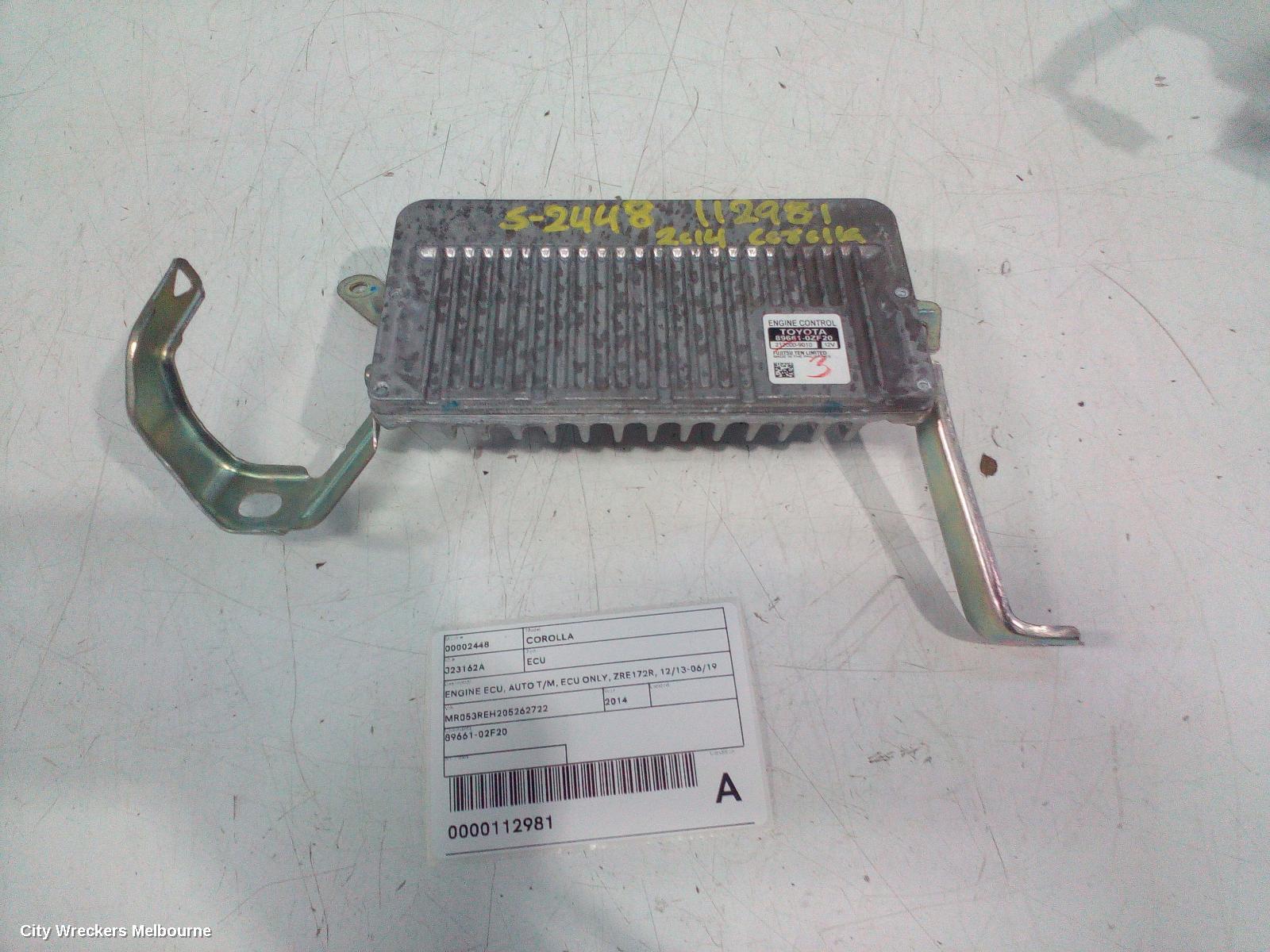 TOYOTA COROLLA ECU, ENGINE ECU, AUTO T/M, ECU ONLY, ZRE172R, 12/2013 - 06/2019 - Image 2