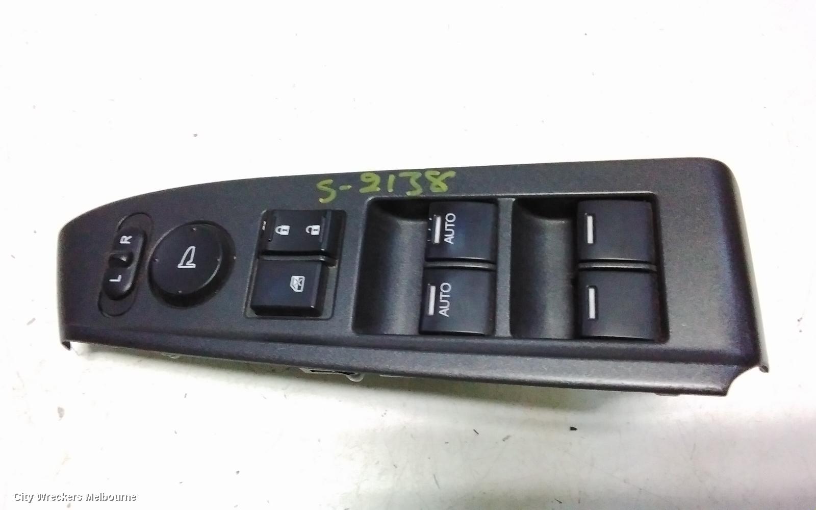 HONDA ACCORD PWR DR WIND SWITCH, RH FRONT (MASTER SWITCH), 8TH GEN (VIN MRHCP), V6L, 02/2008 - 12/2009 - Image 3