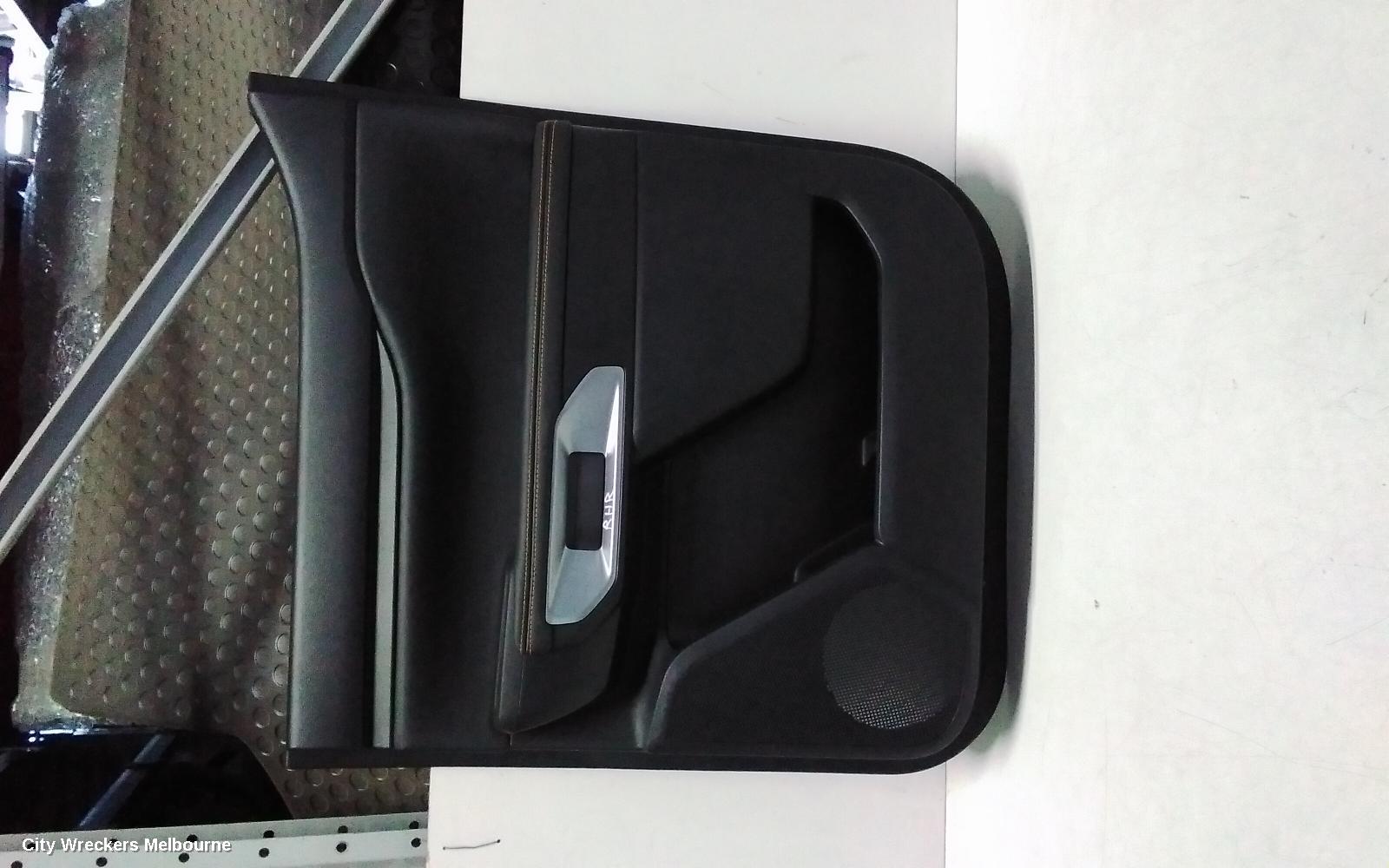 FORD RANGER DOOR TRIM, RA, RH REAR, LEATHER, BLACK, W/ ORANGE STITCHING, 05/2022 ONWARDS - Image 1