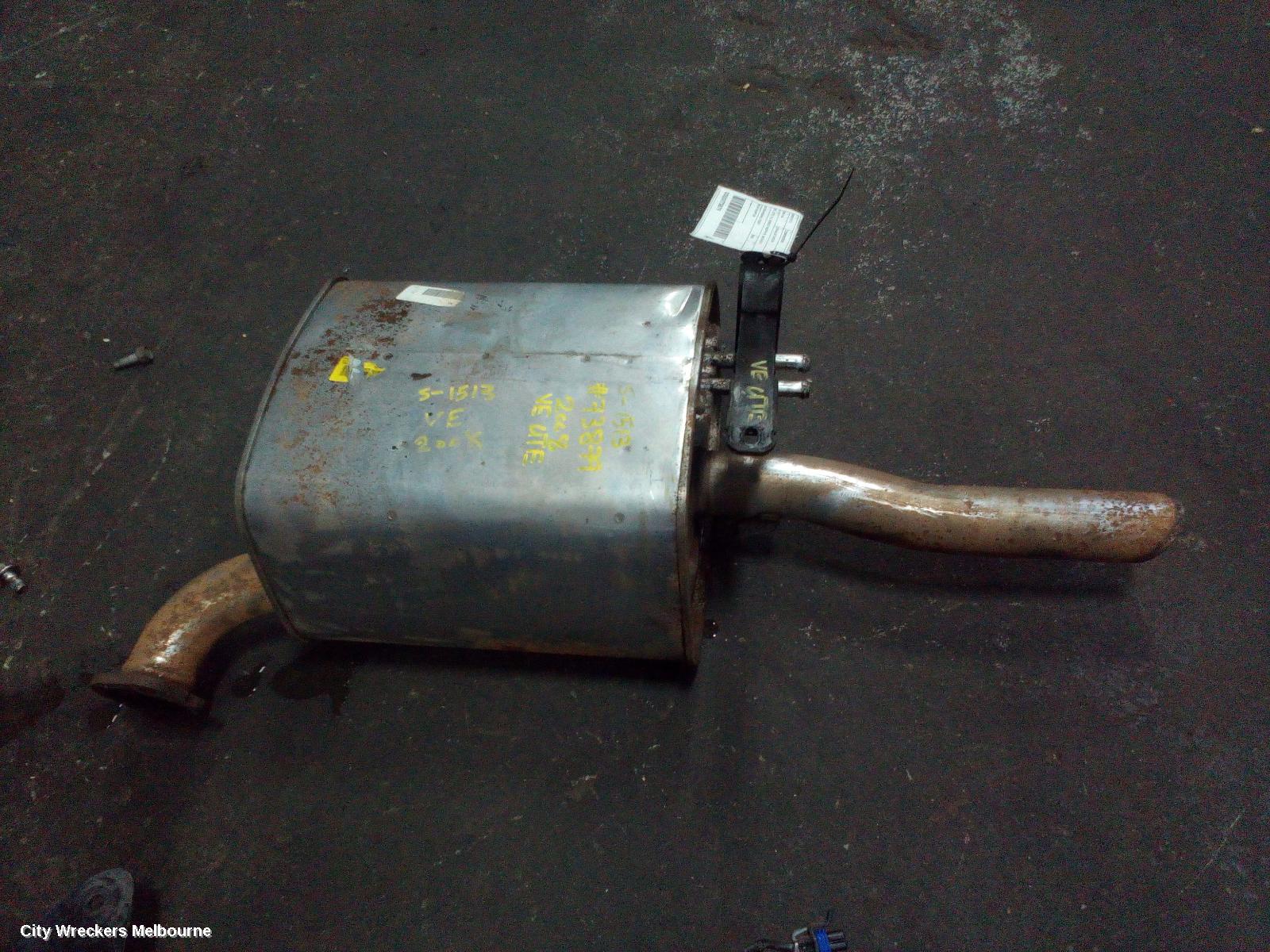 HOLDEN COMMODORE EXHAUST SYSTEM, VE, UTE, V6, SINGLE MUFFLER, 08/2006 - 04/2013 - Image 2