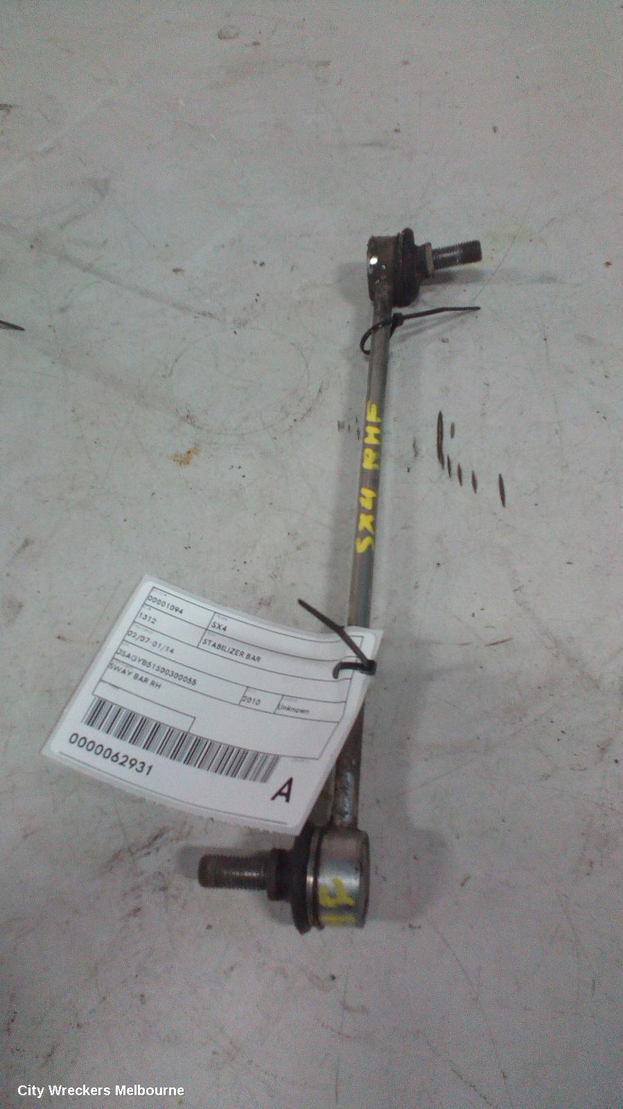 SUZUKI SX4 STABILISER BAR, 01/2007 - 01/2014 - Image 1