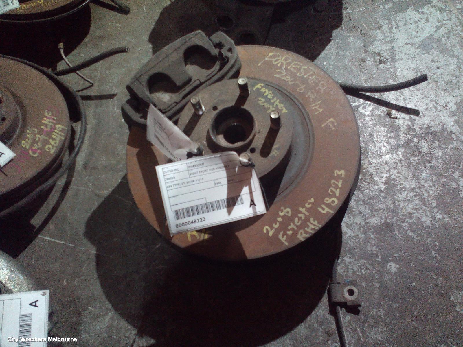 SUBARU FORESTER RIGHT FRONT HUB ASSEMBLY, ABS TYPE, SH/SJ, 02/2008 - 11/2013 - Image 2