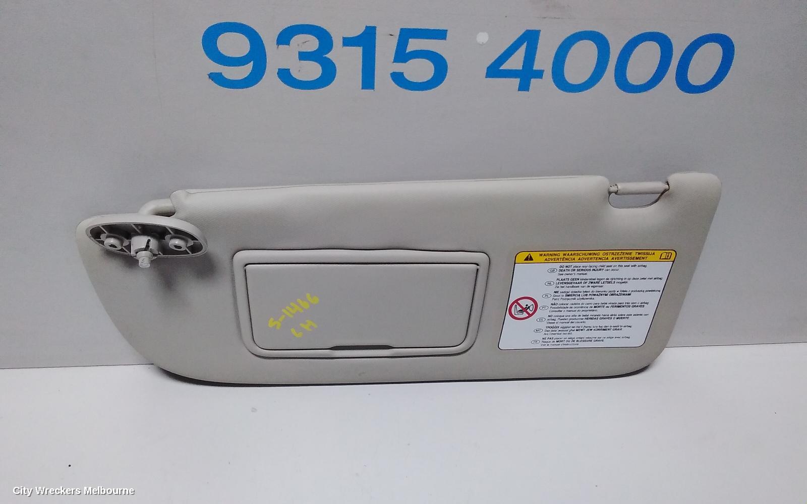 HOLDEN COLORADO SUNVISOR, RG 7, LH SIDE, 12/2012 - 06/2016 - Image 2
