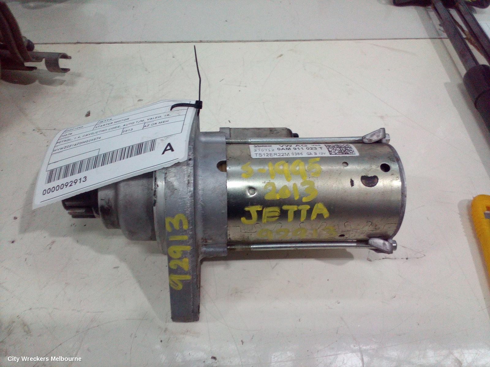 VOLKSWAGEN JETTA STARTER, PETROL, 1.4, CAVD/CTHD CODE, AUTO T/M, VALEO, 1B, 02/2011 - 12/2017 - Image 3