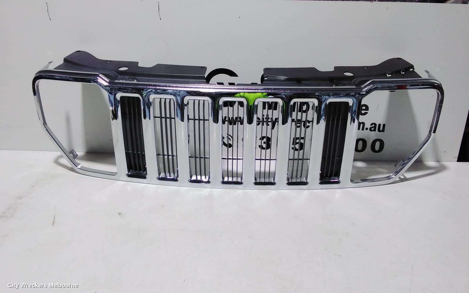 JEEP CHEROKEE GRILLE, KK, CHROME, 11/2007 - 10/2012 - Image 1