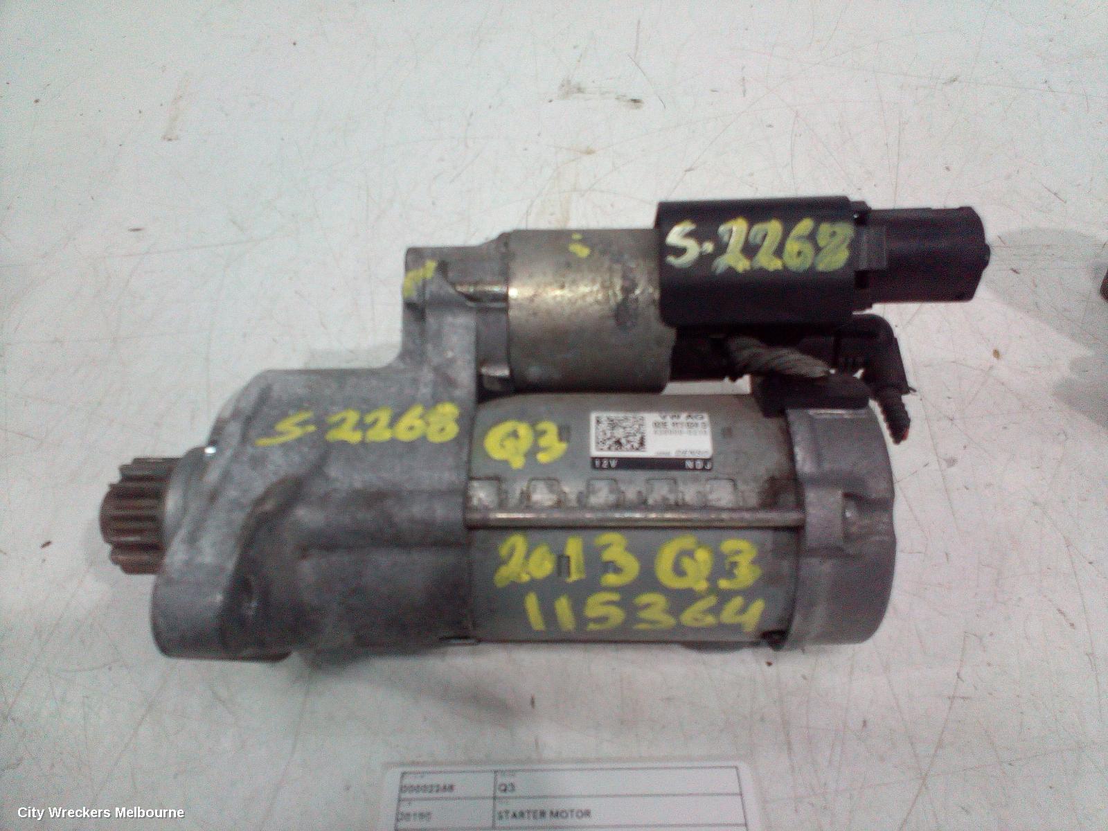 AUDI Q3 STARTER, PETROL, 2.0, DENSO, 8U, 03/2012 - 10/2014 - Image 2