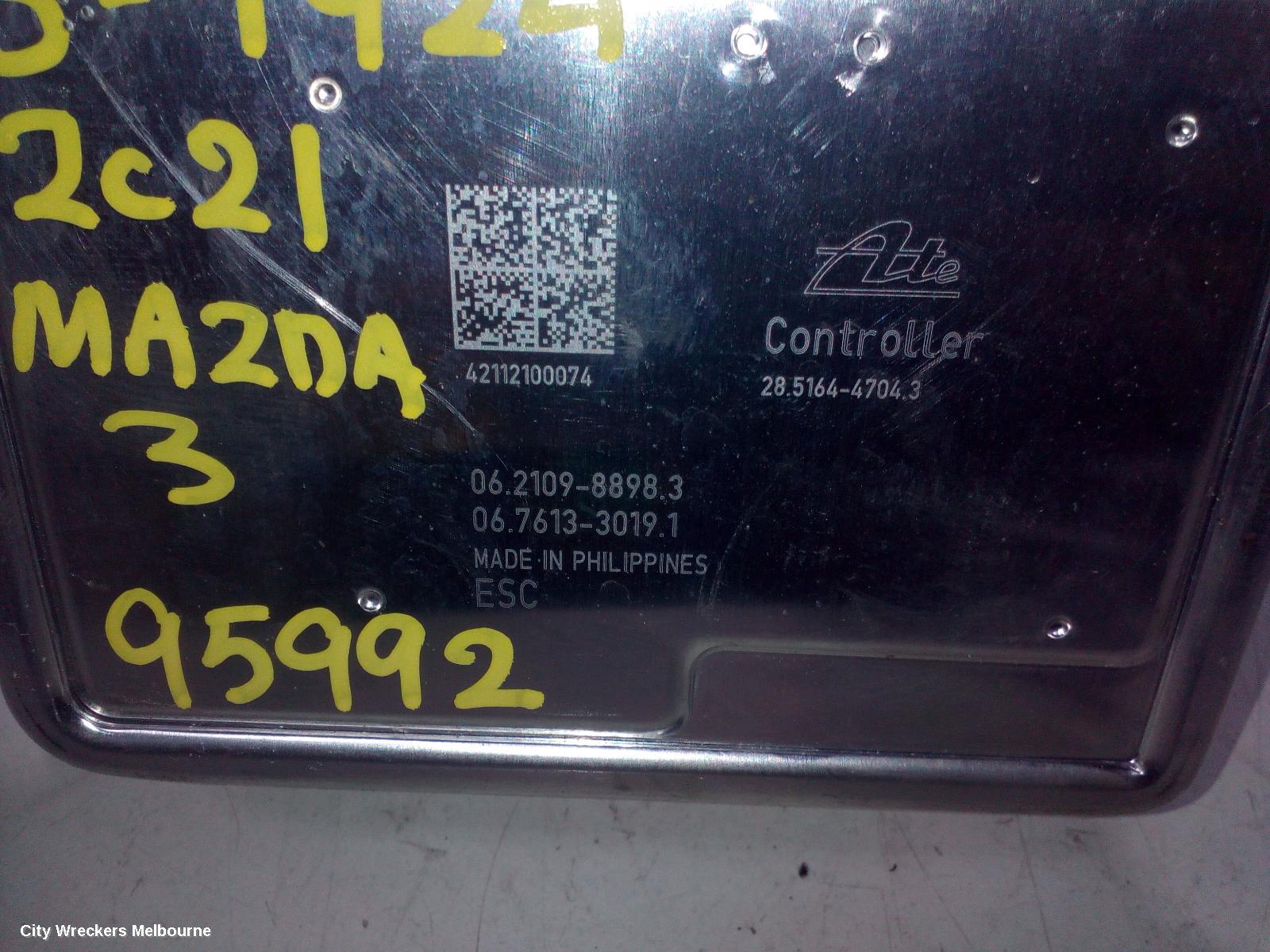 MAZDA 3 ABS PUMP/MODULATOR, BP, 03/2019 ONWARDS - Image 2